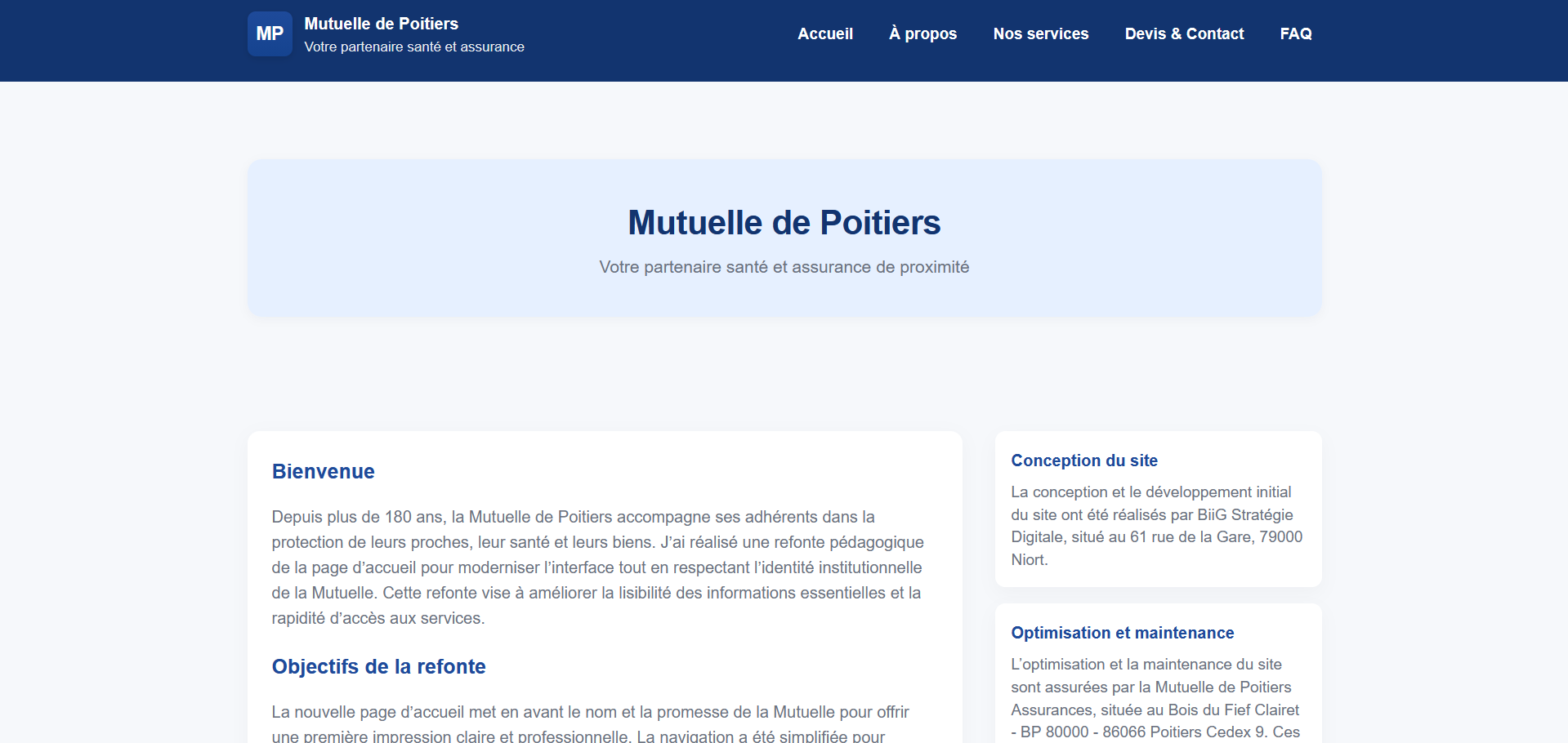 Images du sites